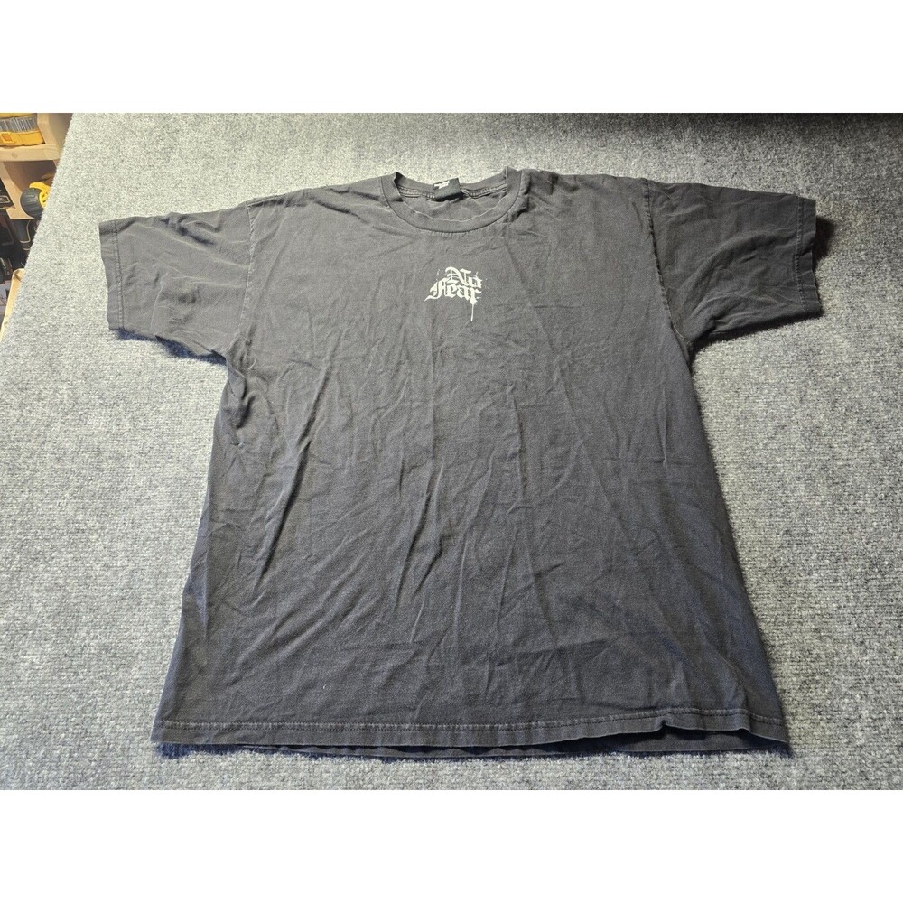 Vintage Y2K No Fear Black Graphic Tshirt Mens Large